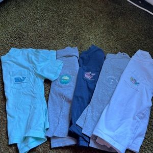 5 vineyard vines size 3T shirts